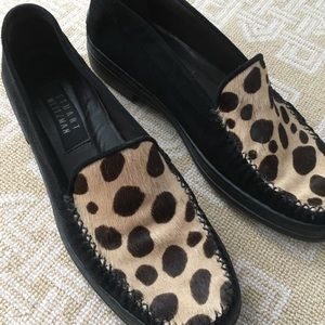 Stuart Weitzman vintage cheetah print loafer